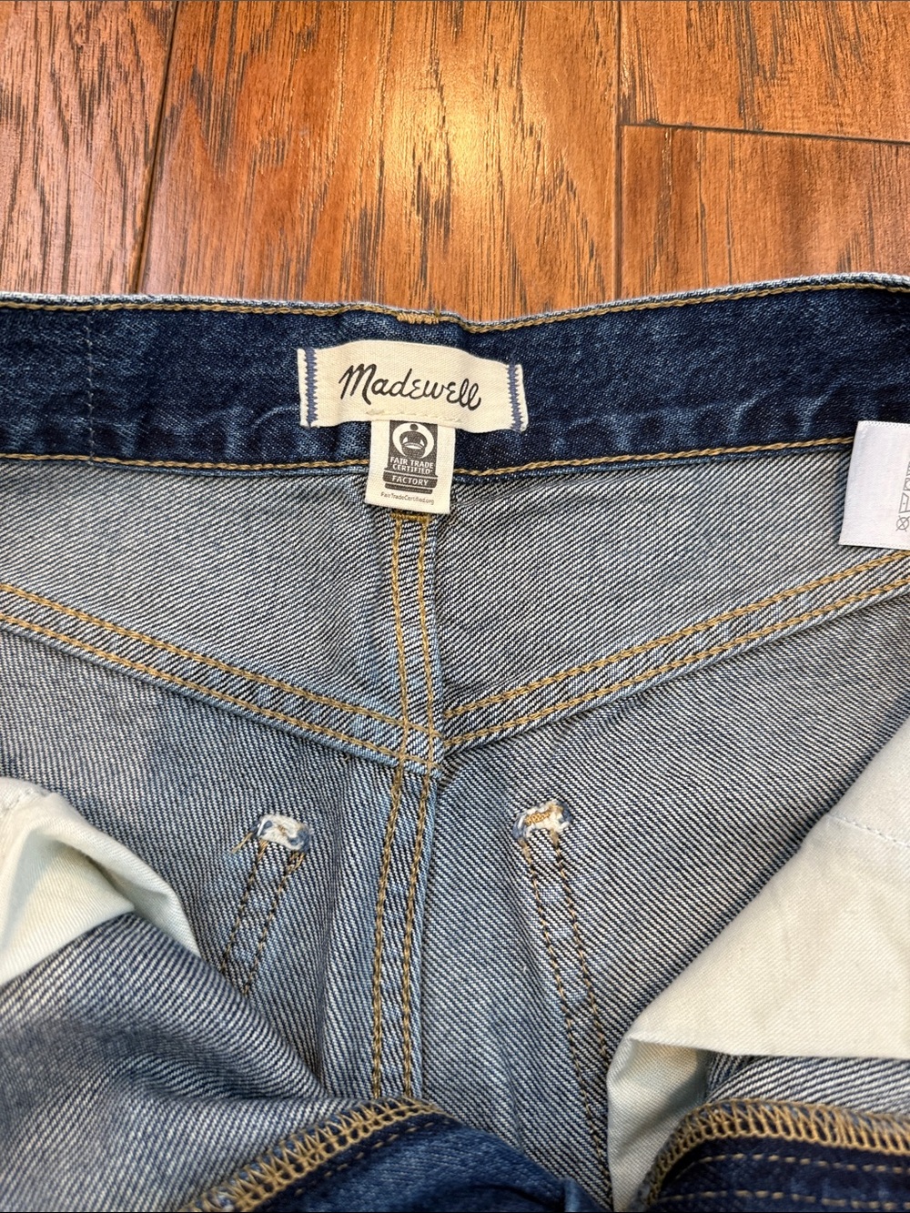 Madewell Super Wide-Leg High-Rise Jeans in Denim Blue, Sz 25 - Picture 2 of 7